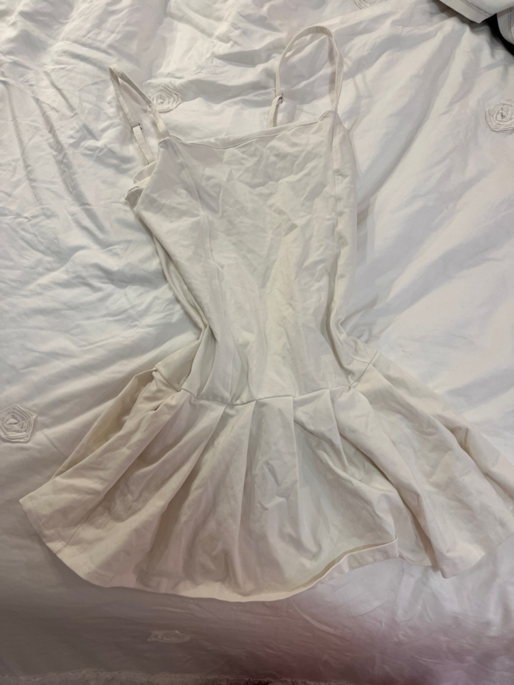 bp White Spaghetti Strap Mini Dress